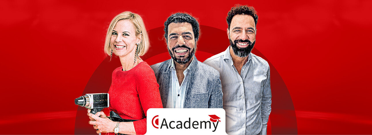 Die Moderatoren der FotoFinder Online Academy Moha Daryaie und Kathrin Niemela