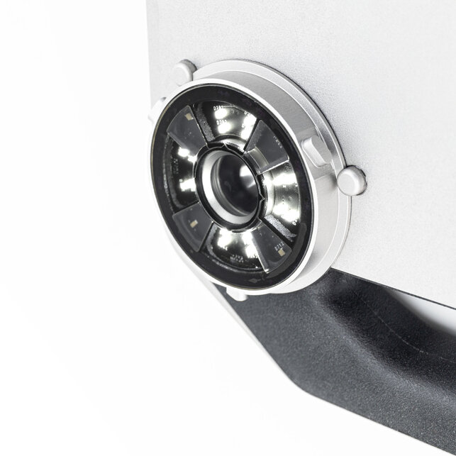 Nahaufnahme der skeen-Optik mit LED-Ring